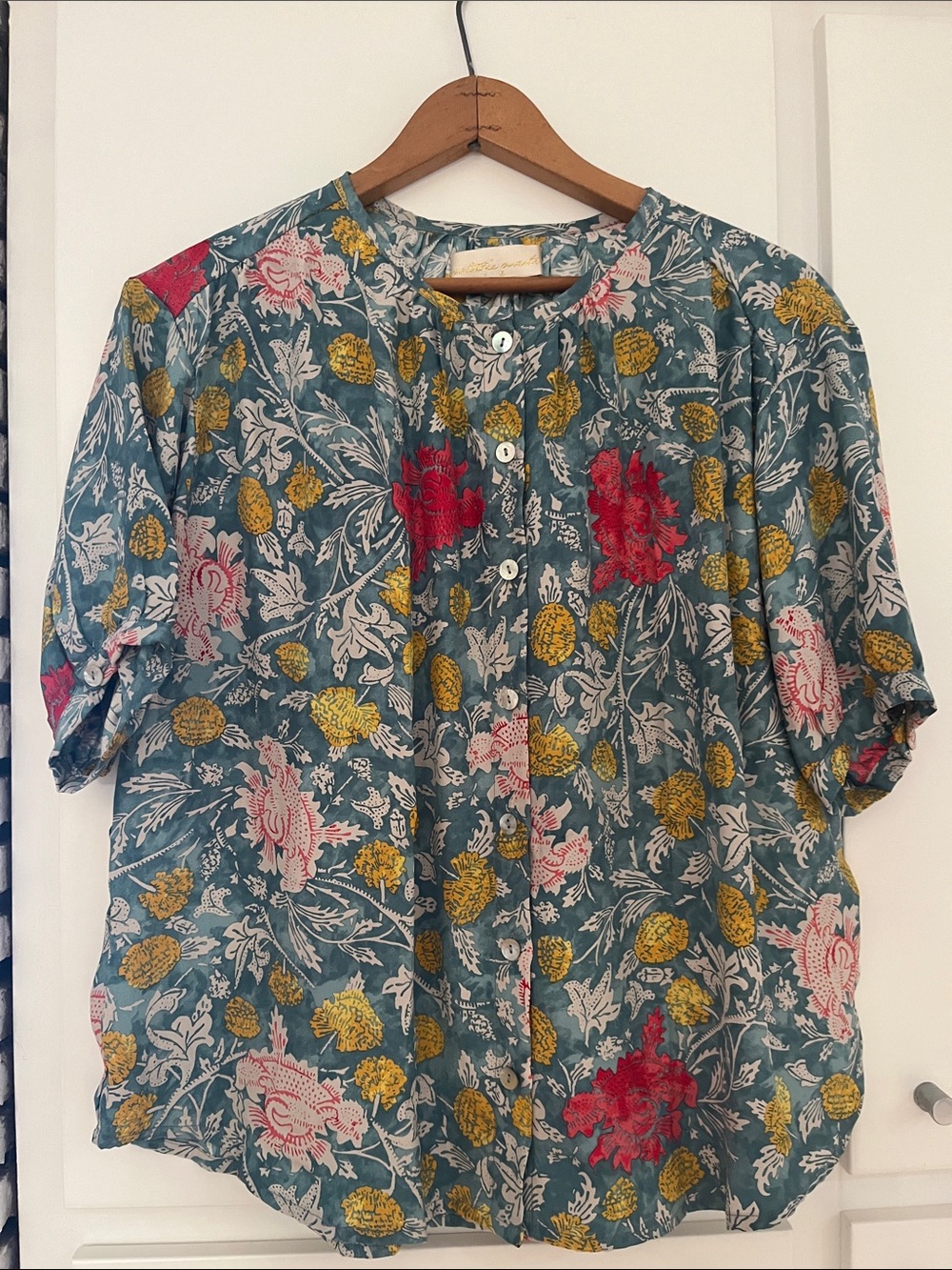 Natalie Martin. Violet Top. 100% Silk. Size Small